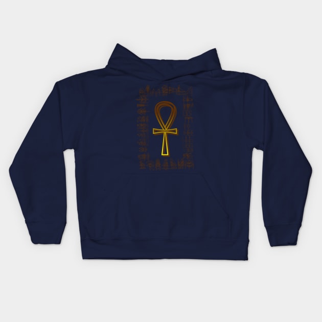 key of life Ankh Kids Hoodie by Pop on Elegance